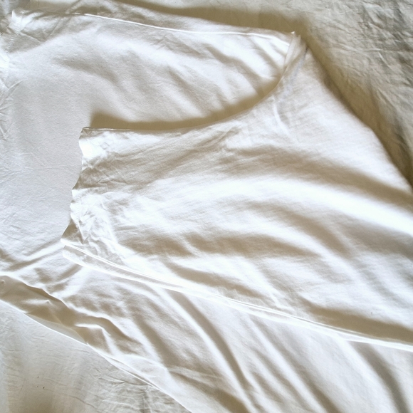 Eileen Fisher Cream Textured Fabric - Picture 10 of 10